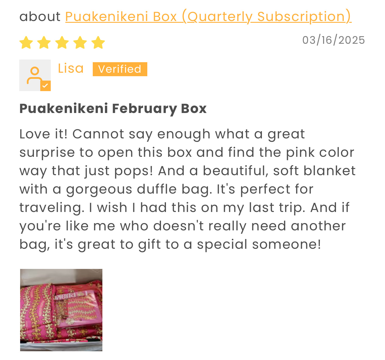 Prepaid Puakenikeni Box Gift Subscription