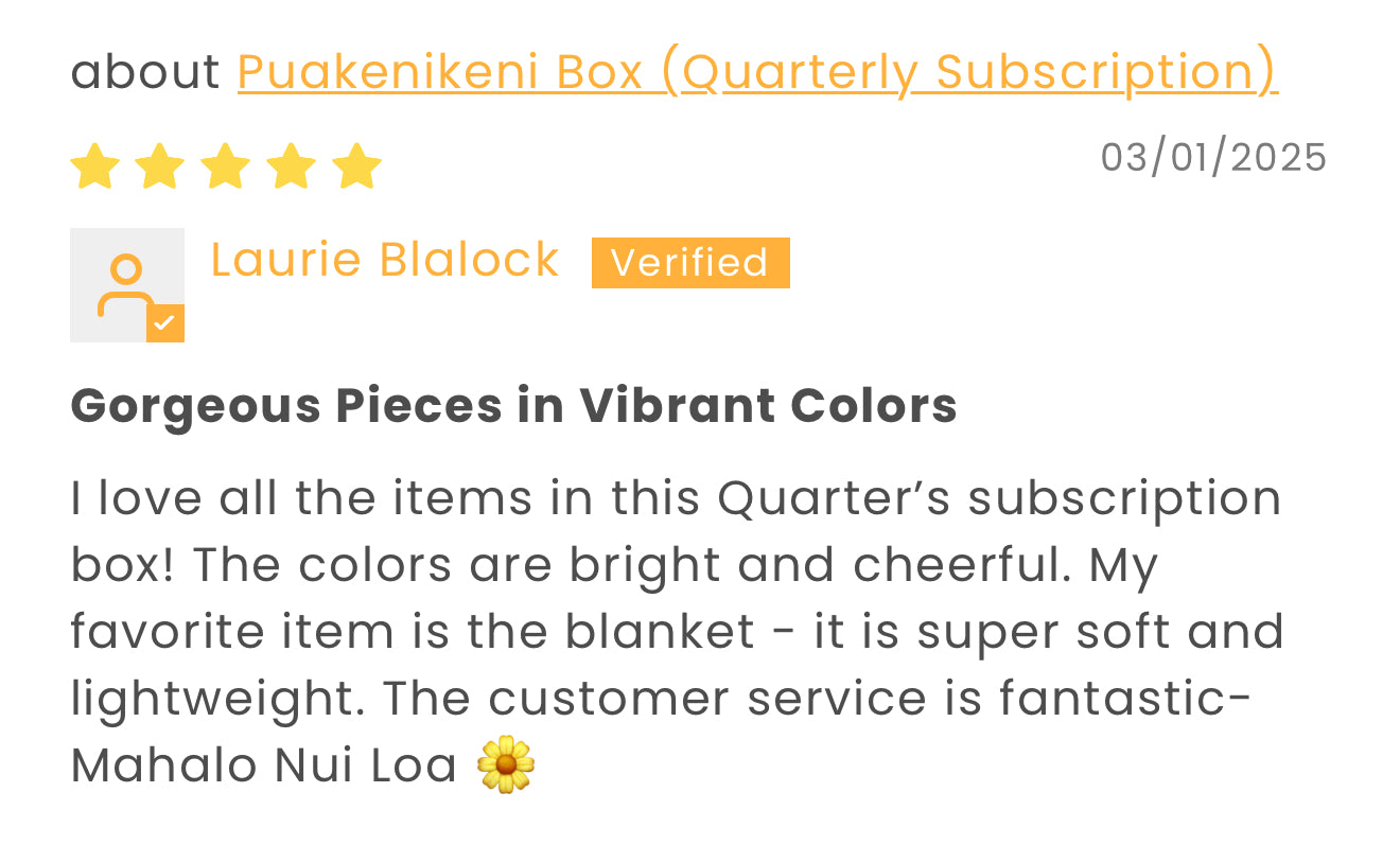 Prepaid Puakenikeni Box Gift Subscription