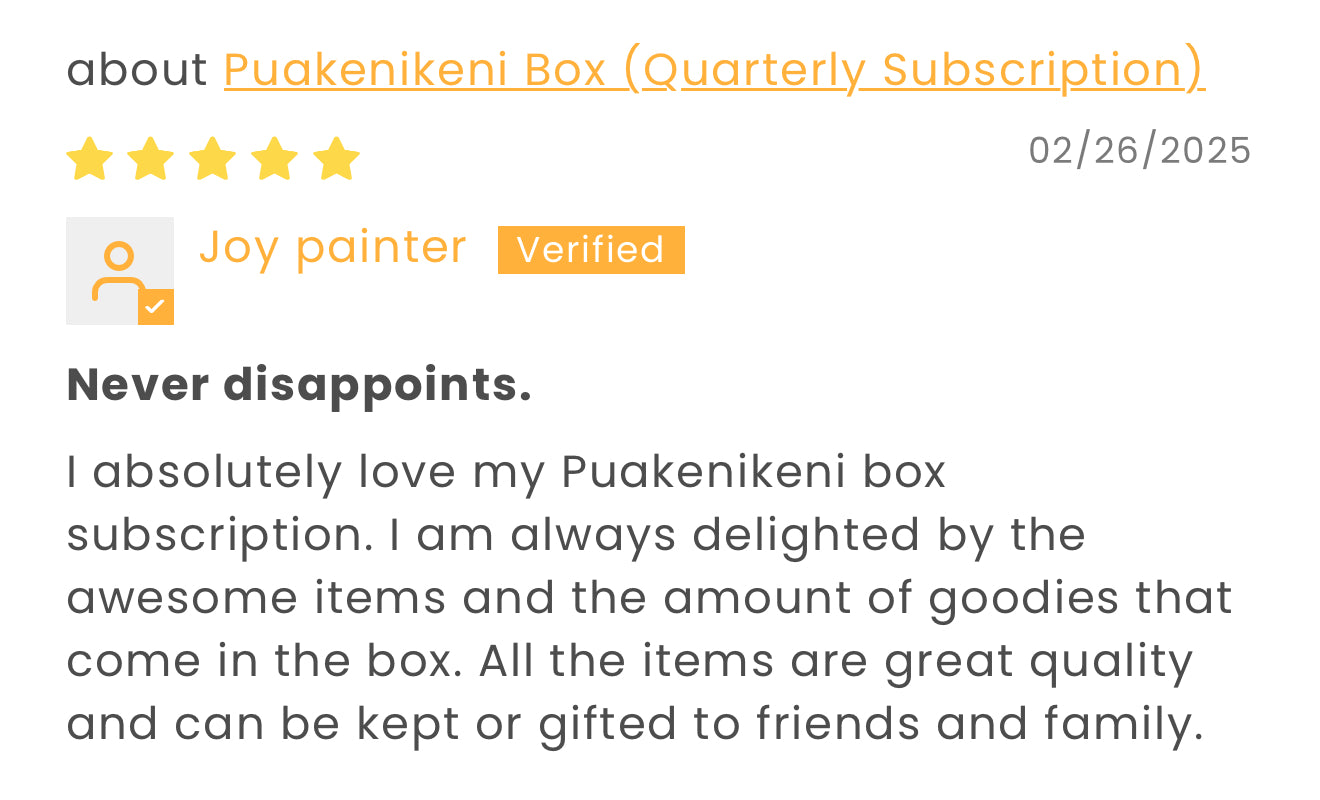 Prepaid Puakenikeni Box Gift Subscription