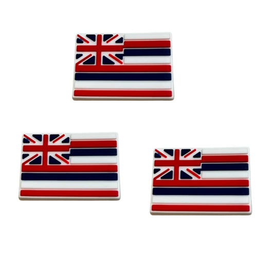 3 Hawaiian Flags Croc Charms Bundle