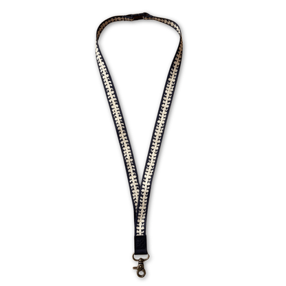 breakaway lanyards for id badges and teachers with beige puakenikeni lei by Puakenikeni Designs