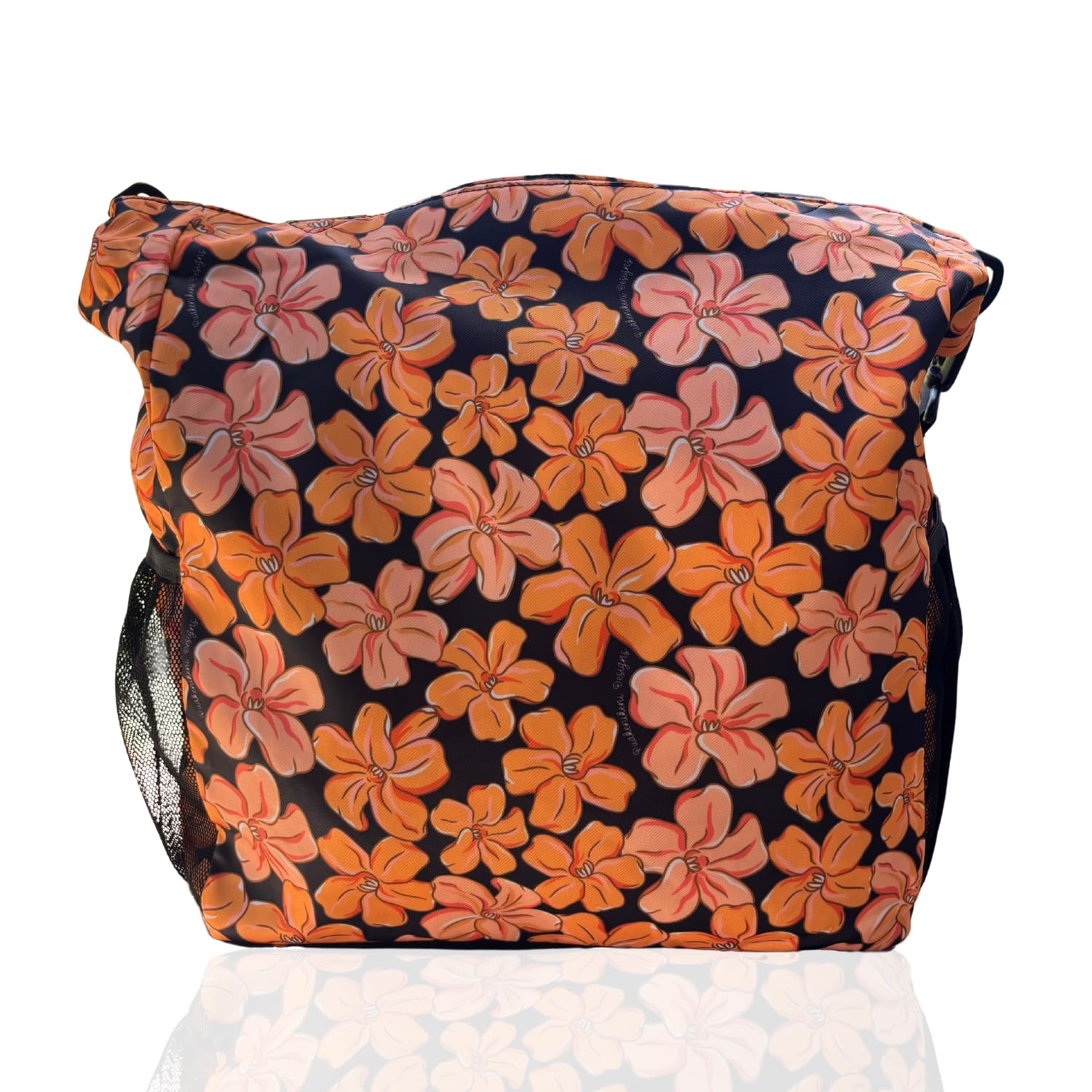 Pua kenikeni Holoholo Bag for travel with crossbody strap from Puakenikeni Designs - use for beach, diaper bag, handbag, hula bag from Puakenikeni Designs