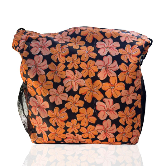 Pua kenikeni Holoholo Bag for travel with crossbody strap from Puakenikeni Designs - use for beach, diaper bag, handbag, hula bag from Puakenikeni Designs