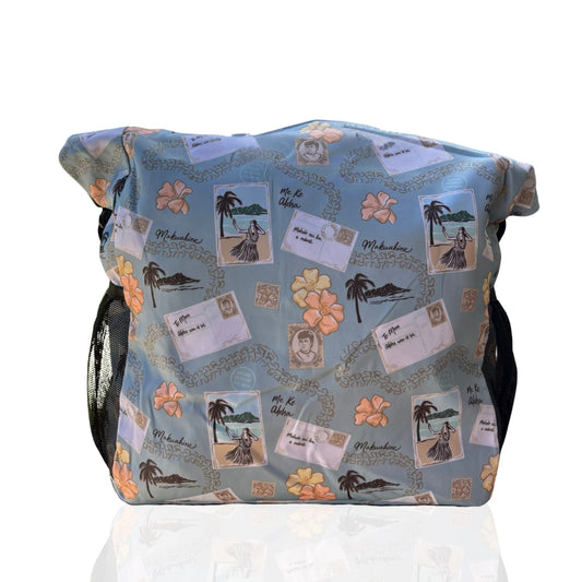 Pua kenikeni Holoholo Bag for travel with crossbody strap from Puakenikeni Designs - use for beach, diaper bag, handbag, hula bag from Puakenikeni Designs