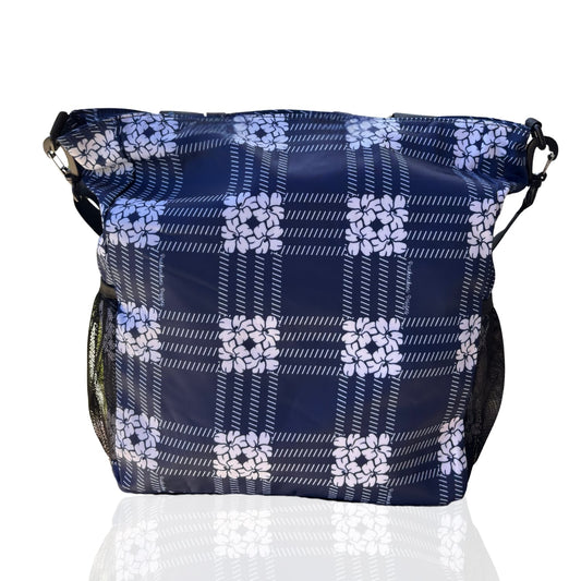 Pua kenikeni Holoholo Bag for travel with crossbody strap from Puakenikeni Designs - use for beach, diaper bag, handbag, hula bag from Puakenikeni Designs