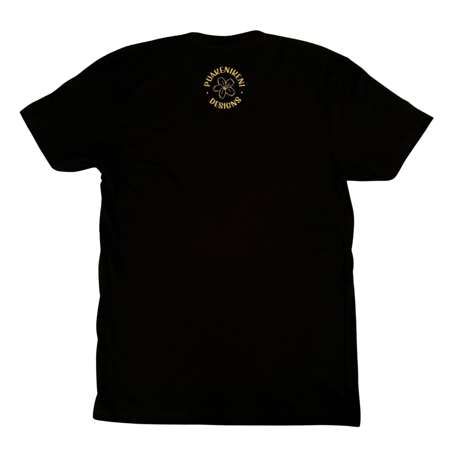 Puakenikeni Lei Black T-Shirt (Unisex) - Various Lei Color