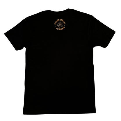 Puakenikeni Lei Black T-Shirt (Unisex) - Various Lei Color