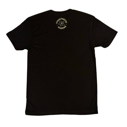 Puakenikeni Lei Black T-Shirt (Unisex) - Various Lei Color