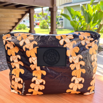 puakenikeni tyvek zipper pouch designed with aloha by Puakenikeni Designs - front view