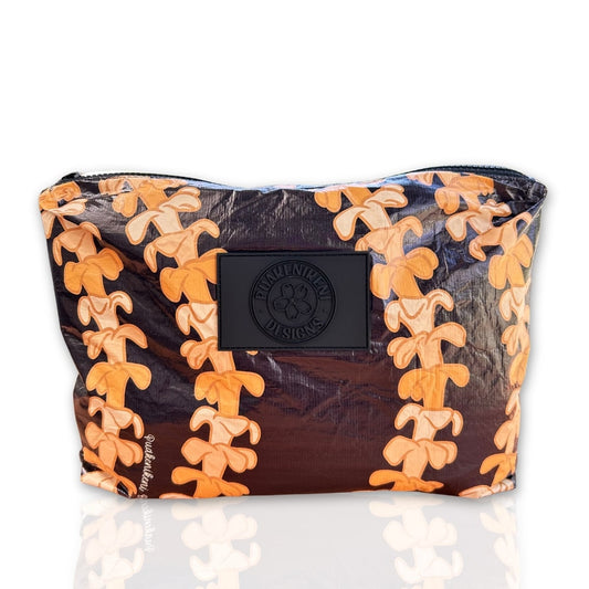 puakenikeni tyvek zipper pouch designed with aloha by Puakenikeni Designs - front view